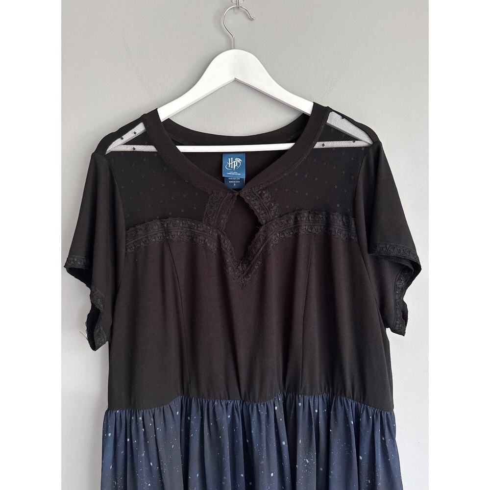 Torrid Harry Potter Women 3 Black Babydoll Dress Whimsigoth Dark Academia Witchy - Picture 6 of 9